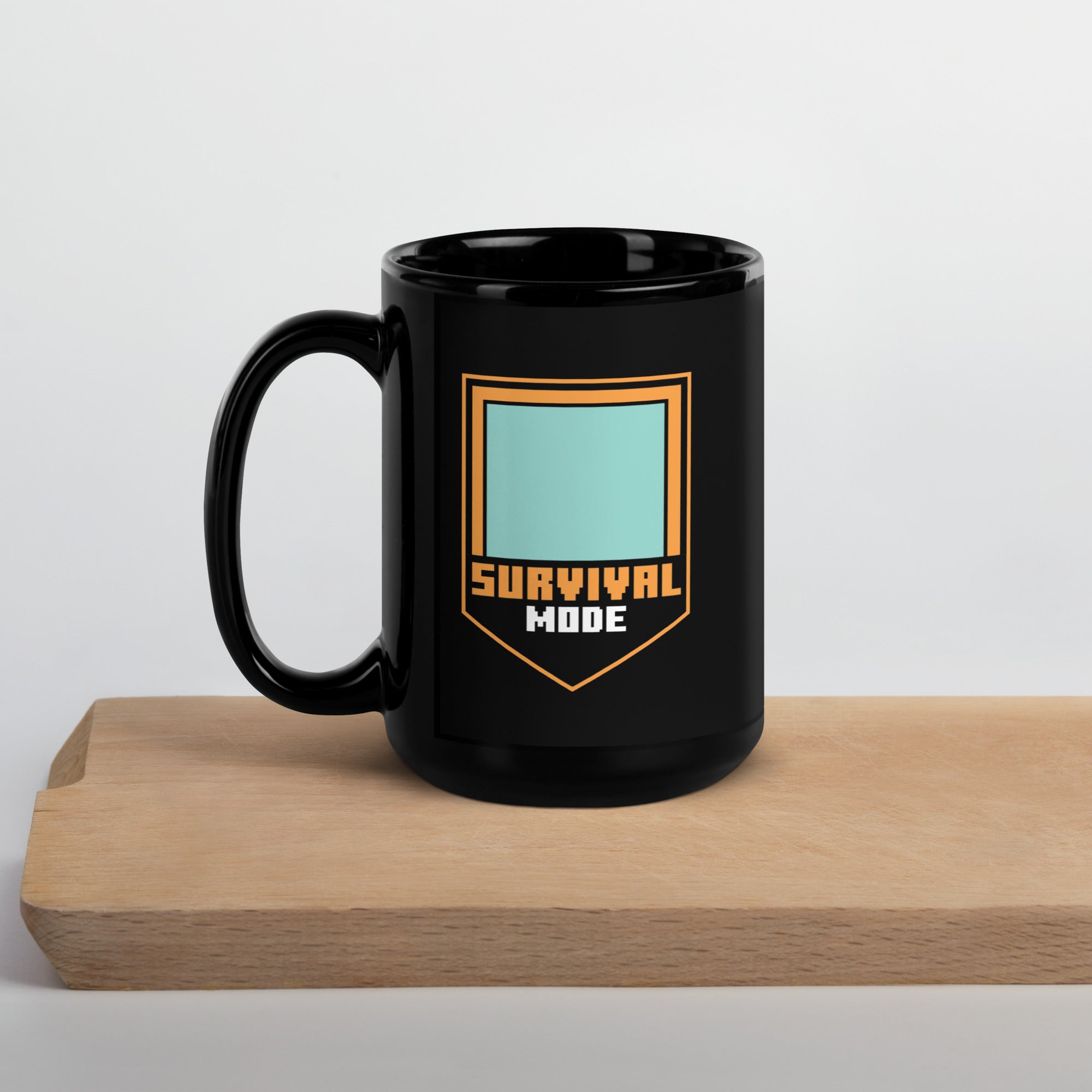 Minecraft Personalized Photo Black Mug Survival Mode - Image 7