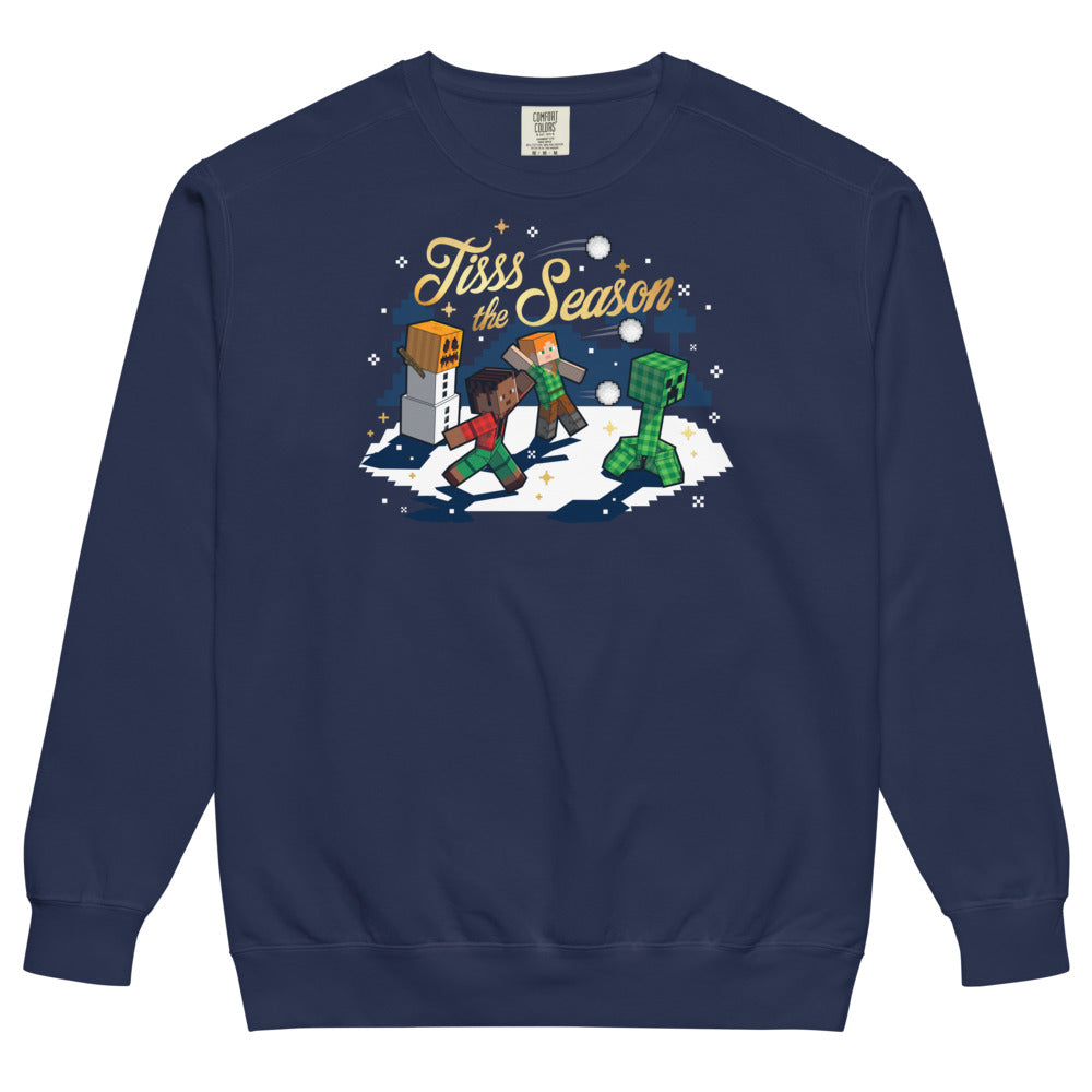 Minecraft Tisss The Season Comfort Colors Sweatshirt - Image 3